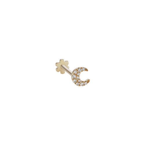 Diamond Moon Threaded Piercing