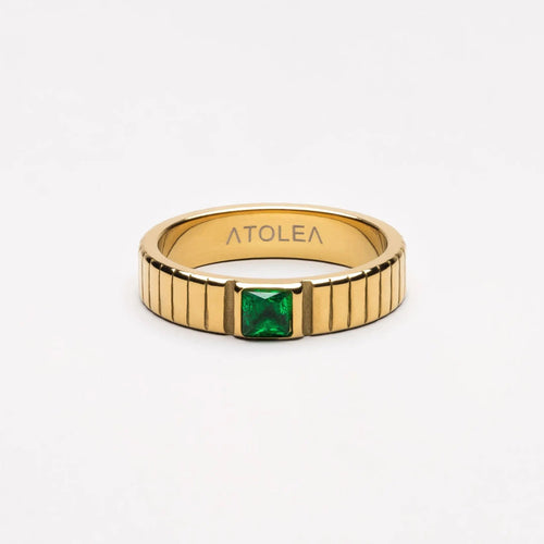 Modischer Smaragd-Ring