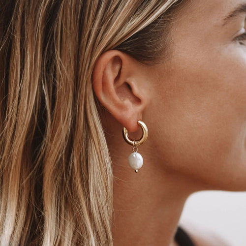 Runde Perl-Earrings