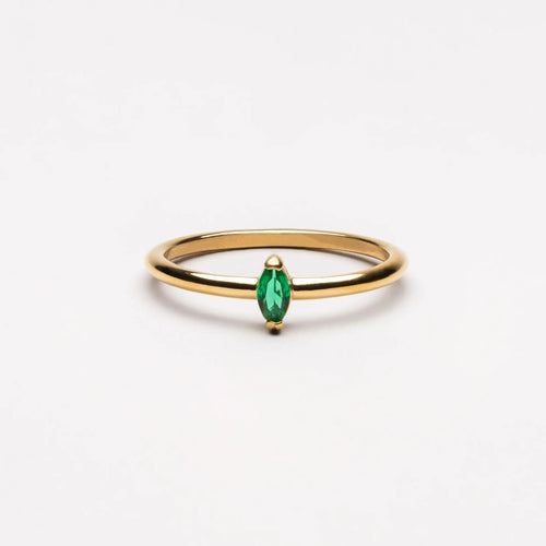 Zierlicher Smaragd-Ring