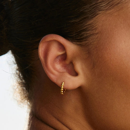Perlen-Earrings in Hufeisenform