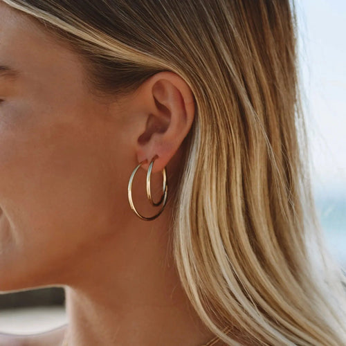 Schlichte Huggie-Earrings