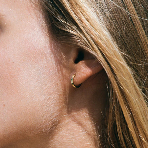 Oasis Grüne Hufeisen-Earrings