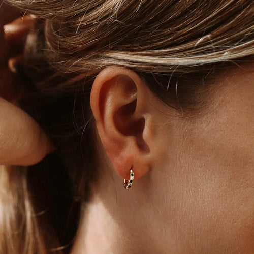 Oasis Grüne Hufeisen-Earrings