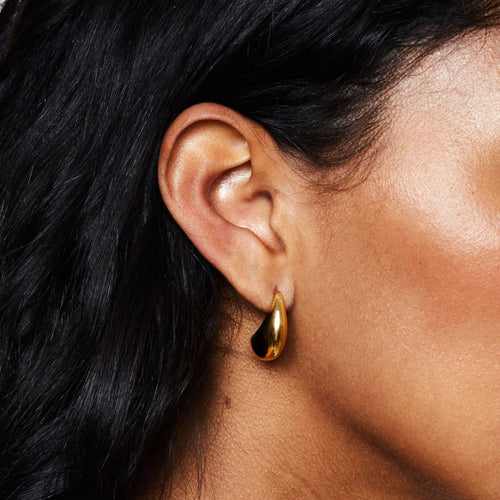 Träne-Hoop-Earrings