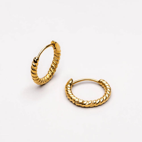 Gedrehte Huggie-Earrings